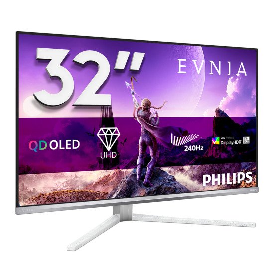 Philips 32M2N8900P/00 écran PC 80 cm (31.5") 3840 x 2160 pixels Blanc
