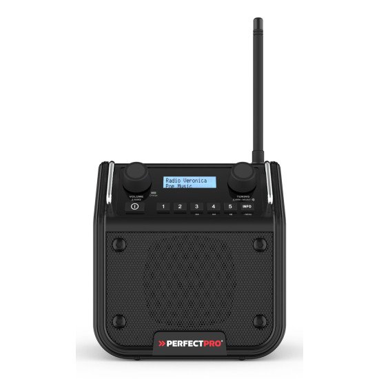 Perfectpro DPR2-18V Radio portable Numérique Noir Perfectpro DPR2-18V Radio portable Numérique Noir