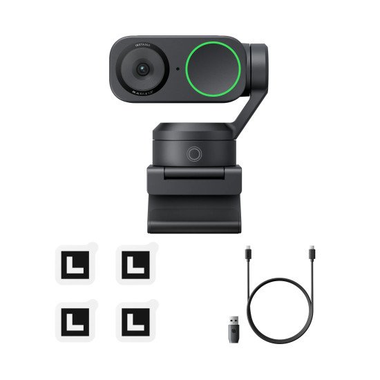 Insta360 Link 2 webcam 3840 x 2160 pixels USB Noir Insta360 Link 2 webcam 3840 x 2160 pixels USB Noir