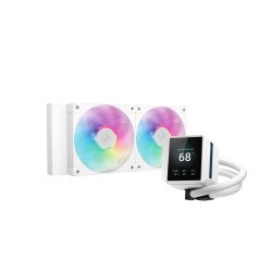DeepCool Mystique 240 WH ARGB Processeur Refroidisseur de liquide tout-en-un 12 cm Blanc 1 pièce(s)