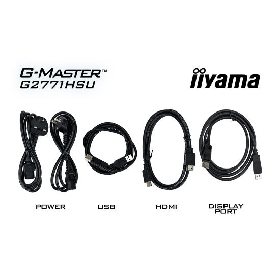 iiyama G-MASTER G2771HSU-B1 écran PC 68,6 cm (27") 1920 x 1080 pixels Full HD Noir