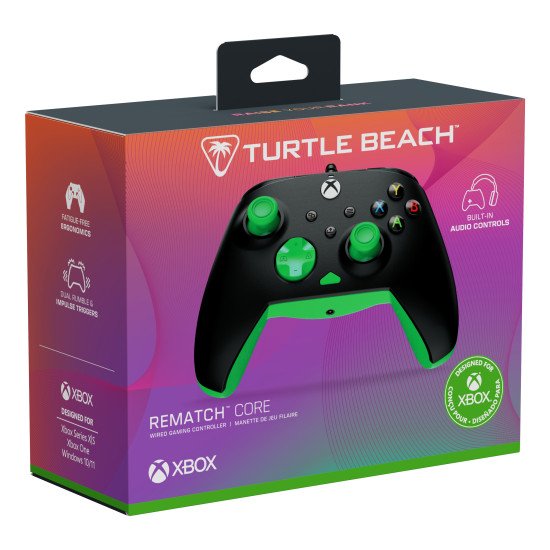 Turtle Beach Rematch Core – Noir/vert Turtle Beach Rematch Core – Noir/vert
