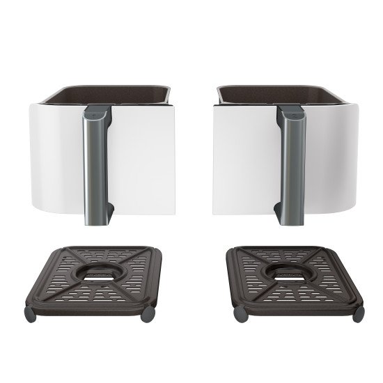 Ninja AF400EU Double 9,5 L Autonome 2470 W Friteuse d'air chaud Blanc Ninja AF400EU Double 9,5 L Autonome 2470 W Friteuse d'air chaud Blanc