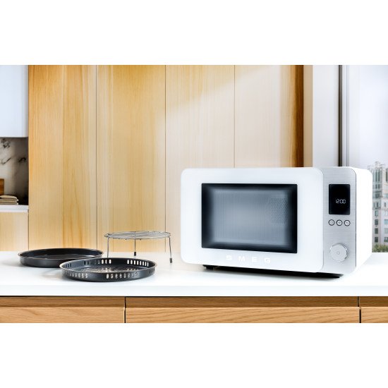 Smeg MOC02WHMEU micro-onde Blanc Micro-onde combiné Comptoir 27 L 1450 W