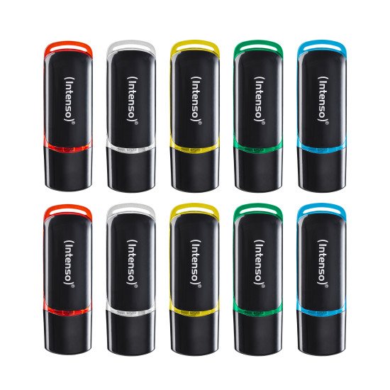 Intenso 3511561 lecteur USB flash 8 Go USB Type-A 2.0 Noir, Rouge, Vert, Transparent, Jaune, Bleu