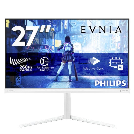 Philips Evnia 5000 27M2N5201P/00 écran PC 68,6 cm (27") 1920 x 1080 pixels Full HD LCD Blanc