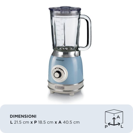 Ariete 0583/05 1,5 L Mélangeur de table 1000 W Bleu clair