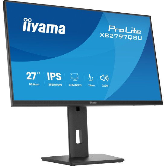 iiyama ProLite XB2797QSU-B1 écran PC 68,6 cm (27") 2560 x 1440 pixels Quad HD LED Noir