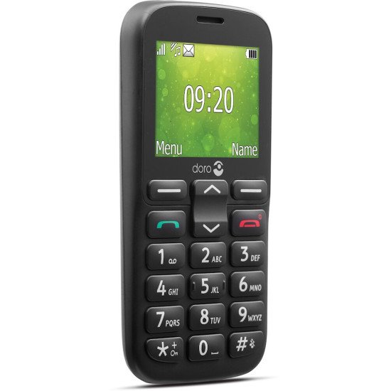 Doro 1380 6,1 cm (2.4") 97 g Noir Téléphone pour seniors
