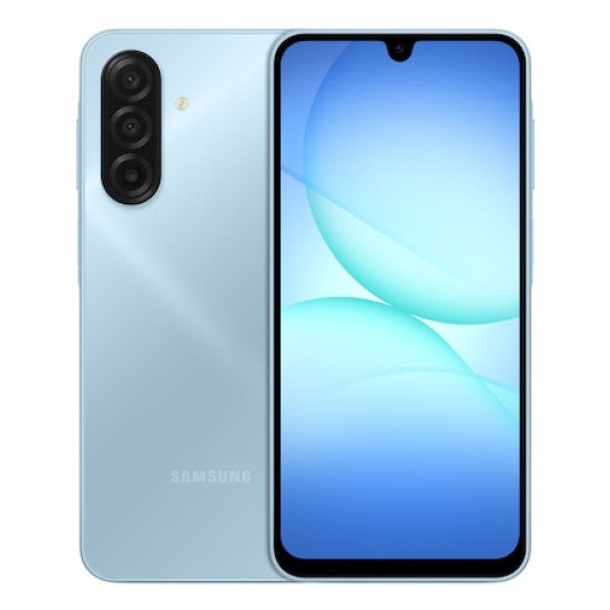 Samsung Galaxy A17 17 cm (6.7") Double SIM hybride 4G USB Type-C 4 Go 128 Go 5000 mAh Bleu clair Samsung Galaxy A17 17 cm (6.7") Double SIM hybride 4G USB Type-C 4 Go 128 Go 5000 mAh Bleu clair