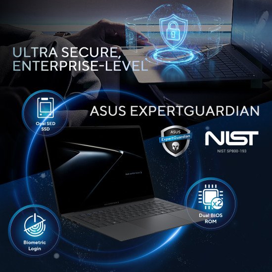 ASUS ExpertBook Ultra B9406CAA-TH0875X-S Copilot+ PC Intel Core Ultra 7 356H Ordinateur portable 35,6 cm (14") WQXGA+ 32 Go LPDDR5x-SDRAM 1 To SSD Wi-Fi 7 (802.11be) Windows 11 Pro US International Gris