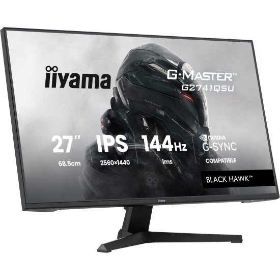 iiyama G-MASTER G2741QSU-B1 écran PC 68,6 cm (27") 2560 x 1440 pixels Noir iiyama G-MASTER G2741QSU-B1 écran PC 68,6 cm (27") 2560 x 1440 pixels Noir