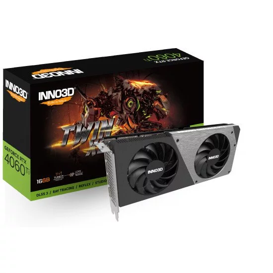 Inno3D N406T2-16D6-178055N carte graphique NVIDIA GeForce RTX 4060 Ti 16 Go GDDR6 Inno3D N406T2-16D6-178055N carte graphique NVIDIA GeForce RTX 4060 Ti 16 Go GDDR6