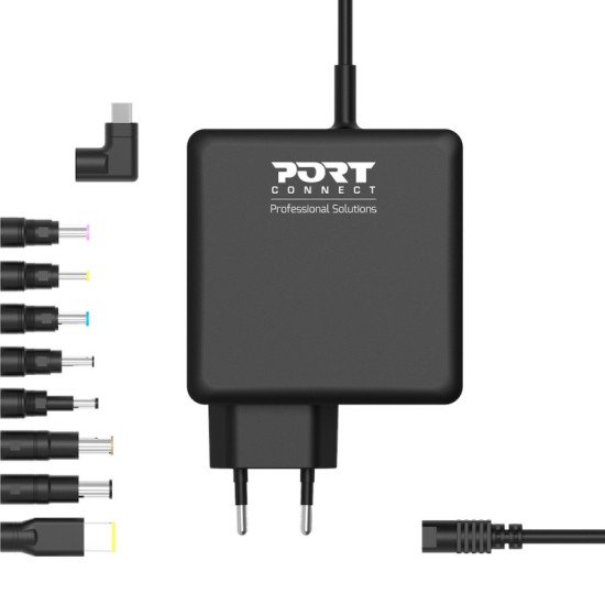 Port Designs 900007B-EU adaptateur de puissance & onduleur Intérieure 90 W Noir