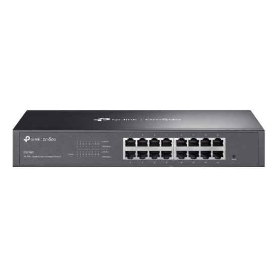 TP-Link Omada ES216G commutateur réseau Géré L2 Gigabit Ethernet (10/100/1000) Noir