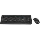 Targus AKM610ES clavier Souris incluse Universel RF sans fil Espagnole Noir