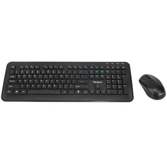 Targus AKM610ES clavier Souris incluse Universel RF sans fil Espagnole Noir