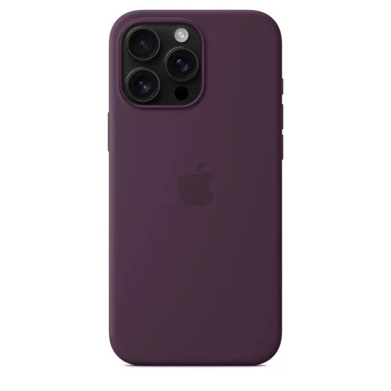 Apple Coque en silicone avec MagSafe pour iPhone 16 Pro Max - Prune Apple Coque en silicone avec MagSafe pour iPhone 16 Pro Max - Prune