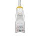 StarTech.com Câble Ethernet CAT6 Blanc Fin de 2m, Sans Accroc, 100W PoE, UTP, LSZH, Fil de Cuivre Pur 28AWG, Cordon Patch Réseau RJ45 avec Serre-Câble, Contrôlé Fluke