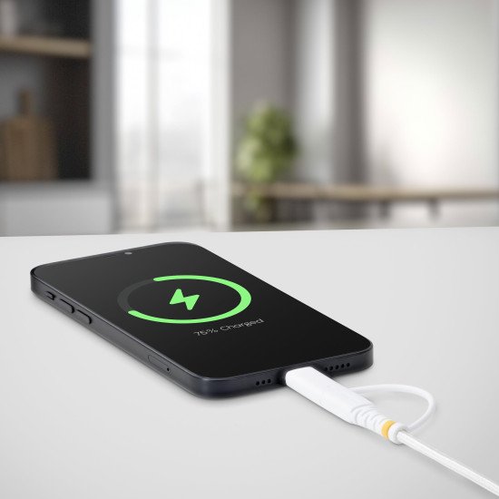 StarTech.com Câble de Recharge USB-C Robuste 2 en 1 de 2m avec Adaptateur Lightning, 30W/60W (3A), Certifié Apple MFi, Câble de Recharge USB-C Tressé pour iPhone/iPad/Android