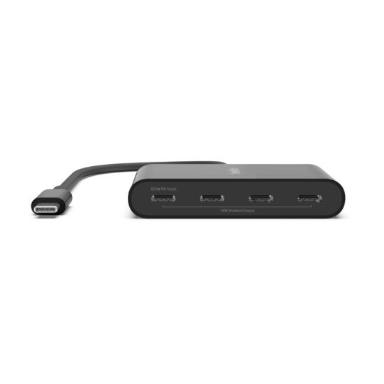 Belkin AVC018BTBK hub & concentrateur USB Type-C 10000 Mbit/s Noir