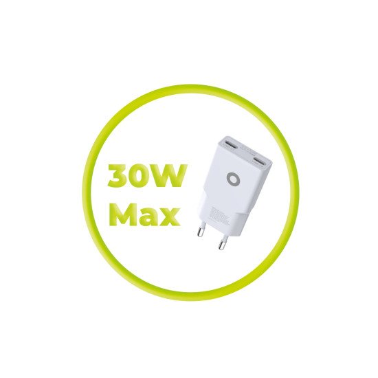 Mobile Origin MO-GAN30W-MO16 chargeur d'appareils mobiles Universel Blanc USB Charge rapide Intérieure
