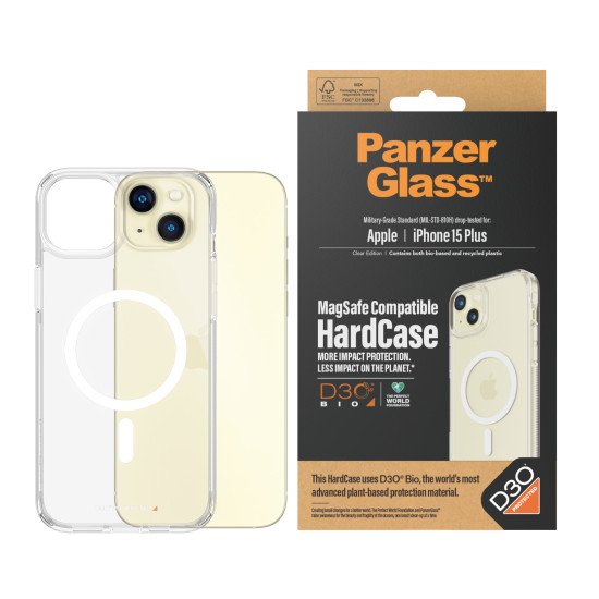 PanzerGlass HardCase with D30 MagSafe coque de protection pour téléphones portables Housse Transparent