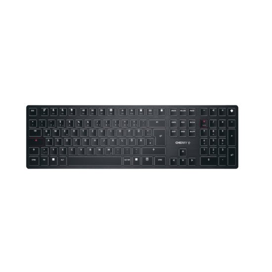 CHERRY KW X ULP clavier USB + RF Wireless + Bluetooth QWERTZ Allemand Noir