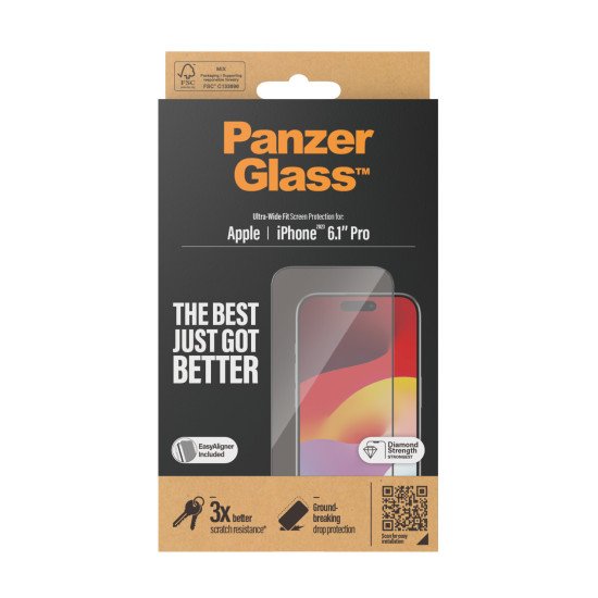 PanzerGlass Ultra Wide Fit Protection d'écran transparent Apple 1 pièce(s)