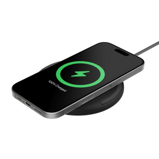 Belkin WIA012HQBK chargeur d'appareils mobiles Smartphone Noir Secteur Recharge sans fil Charge rapide Intérieure
