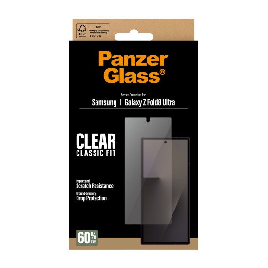 PanzerGlass ® Sub Screen Protector Samsung Galaxy Z Fold8 Ultra | Classic Fit Protection d'écran transparent 1 pièce(s)