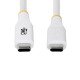 StarTech.com Câble de Recharge USB-C de 1m, Résistant et Ultra-Souple, PD EPR 240W (5A), Câble de Recharge USB 2.0 pour PC Portable, Certifié USB-IF, Câble de Recharge USB-C Robuste - Blanc