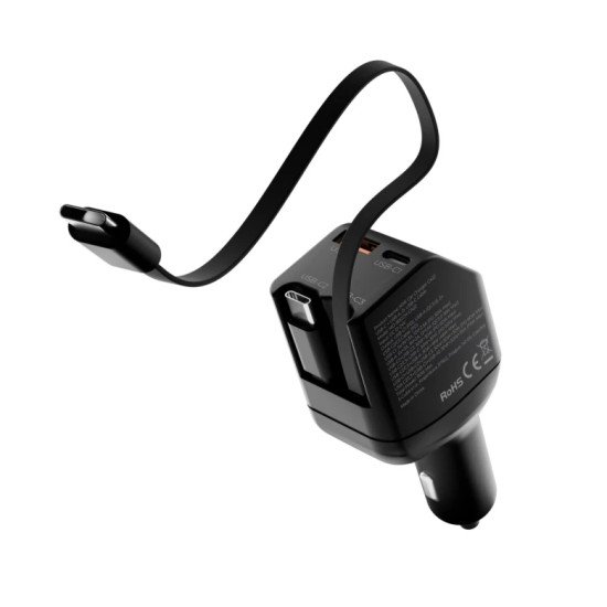 Mobile Origin MO-90CCH-CA22 chargeur d'appareils mobiles Universel Noir Allume-cigare Charge rapide Auto
