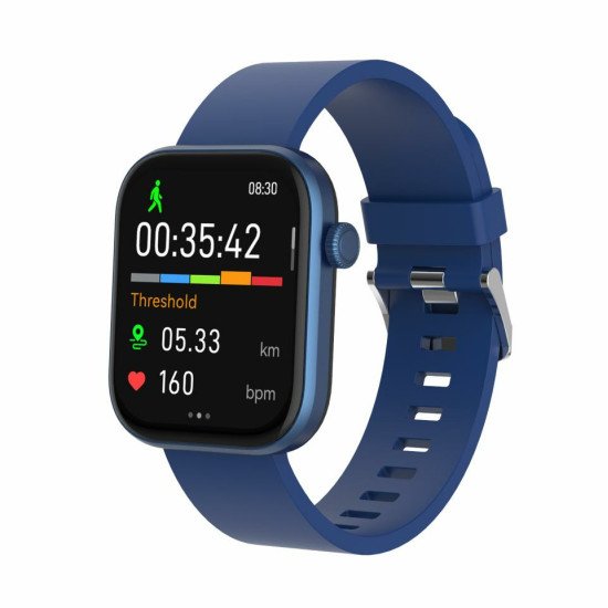 Denver SWC-185BU smartwatche et montre de sport 4,7 cm (1.85") AMOLED Numérique 390 x 450 pixels Écran tactile Bleu