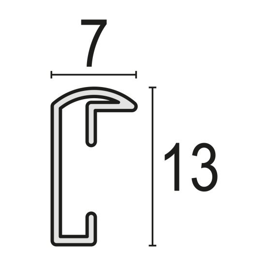 ZEP AL1S4 cadre photos Cadre pour une seule photo Argent