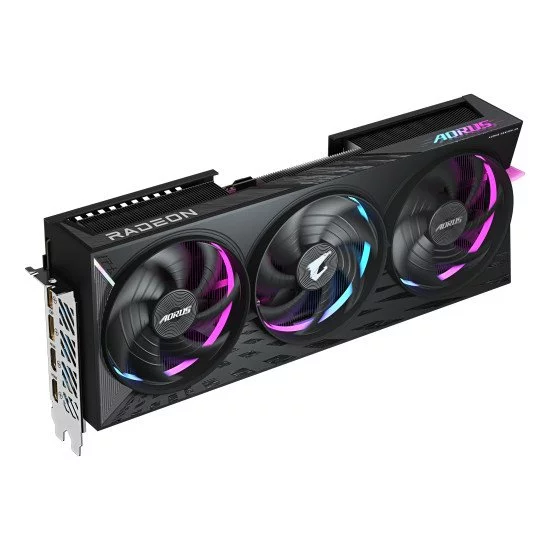 GIGABYTE AORUS Radeon RX 9070 XT ELITE 16G Carte Graphique - 16 Go GDDR6, 256 bits, PCI-E 5.0, 3100 MHz Fréquence du Cœur, 2 x DisplayPort, 2 x HDMI, GV-R9070XTAORUS E-16GD GIGABYTE AORUS Radeon RX 9070 XT ELITE 16G Carte Graphique - 16 Go GDDR6, 256 bits, PCI-E 5.0, 3100 MHz Fréquence du Cœur, 2 x DisplayPort, 2 x HDMI, GV-R9070XTAORUS E-16GD