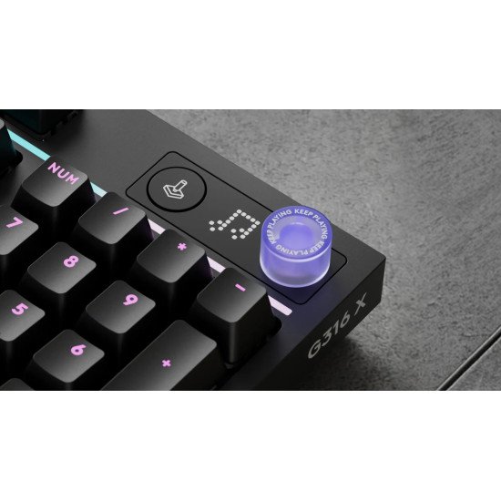Logitech G G316 X 98 clavier Gaming USB QWERTY Anglais Noir