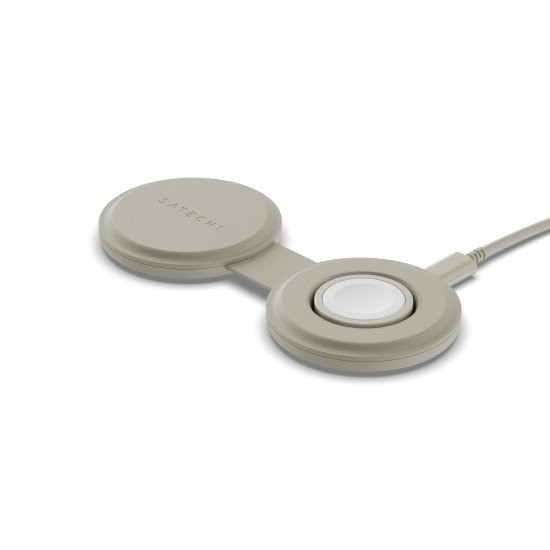 Satechi OntheGo 2-in-1 Casque, Smartphone, Smartwatch Blanc USB Recharge sans fil Charge rapide Intérieure