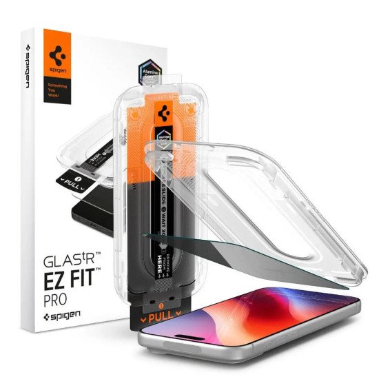 Spigen Glas.tR EZ Fit Pro HD Privacy Protection de l'écran contre les regards indiscrets Apple 1 pièce(s)