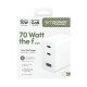PanzerGlass empower by ® Turbo 70W Multiple Charger incl. 2 x USB-C + USB-A | EU Plug | Silver White Protection d'écran transparent Universel 1 pièce(s)
