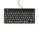R-Go Tools Clavier ergonomique R-Go Compact Break, clavier compact avec logiciel de pause, AZERTY (BE), filaire, noir
