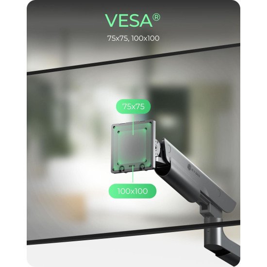 ICY BOX IB-MS702-T support d'écran plat pour bureau 144,8 cm (57") Noir