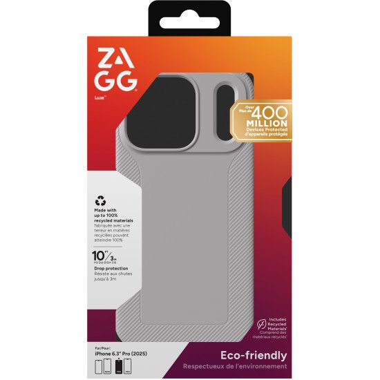 ZAGG Luxe Snap coque de protection pour téléphones portables 16 cm (6.3") Housse Gris ZAGG Luxe Snap coque de protection pour téléphones portables 16 cm (6.3") Housse Gris