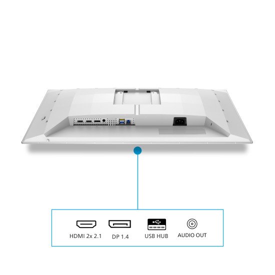Philips Evnia 6000 27M2N6501L/00 écran PC 67,3 cm (26.5") 2560 x 1440 pixels Quad HD QD-OLED Blanc