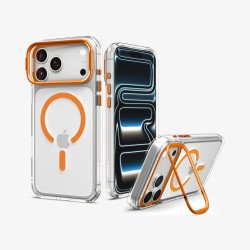 Spigen Ultra Hybrid Optik S (Mag Fit) coque de protection pour téléphones portables 16 cm (6.3") Housse Transparent, Orange