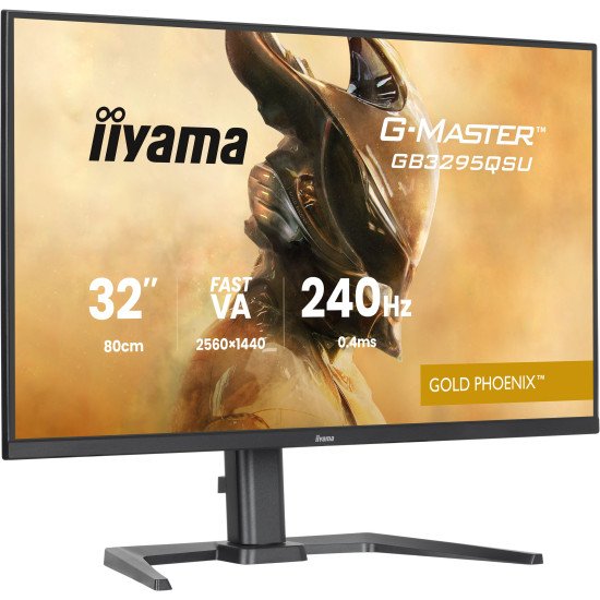iiyama G-MASTER GB3295QSU-B1 écran PC 80 cm (31.5") 2560 x 1440 pixels Quad HD LED Noir