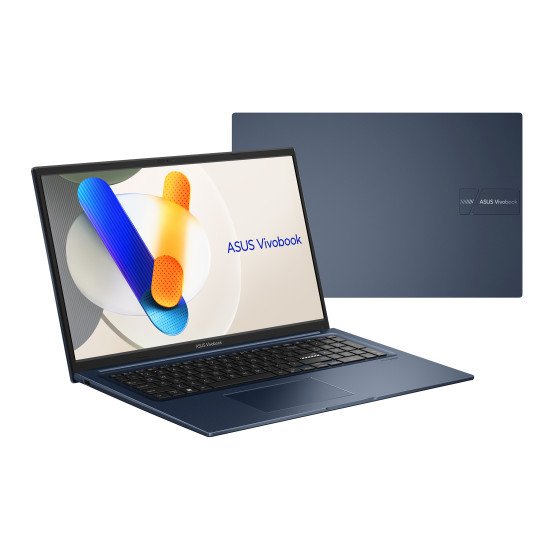 ASUS Vivobook 17 X1704VA-AU836W Intel Core 5 120U Ordinateur portable 43,9 cm (17.3") Full HD 16 Go DDR4-SDRAM 512 Go SSD Wi-Fi 6 (802.11ax) Windows 11 Home Belge Bleu