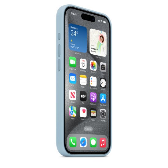 Apple MWNM3ZM/A coque de protection pour téléphones portables 15,5 cm (6.1") Housse Bleu clair