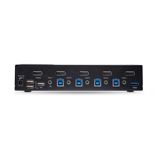 StarTech.com Switch KVM DisplayPort 4 Ports - 8K 60H/4K 144Hz, Écran Unique, DisplayPort 1.4, 2 Ports USB 3.0, 4x USB 2.0 HID, Commutateur KVM, Commutation par Bouton-Poussoir, Conforme TAA - Indépendant de l'OS StarTech.com Switch KVM DisplayPort 4 Ports - 8K 60H/4K 144Hz, Écran Unique, DisplayPort 1.4, 2 Ports USB 3.0, 4x USB 2.0 HID, Commutateur KVM, Commutation par Bouton-Poussoir, Conforme TAA - Indépendant de l'OS