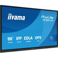 iiyama TE9813A-B2AG Écran d'affichage dynamique Écran plat interactif 2,48 m (97.5") Wifi 500 cd/m² 4K Ultra HD Noir Écran tactile Intégré dans le processeur Android 24/7